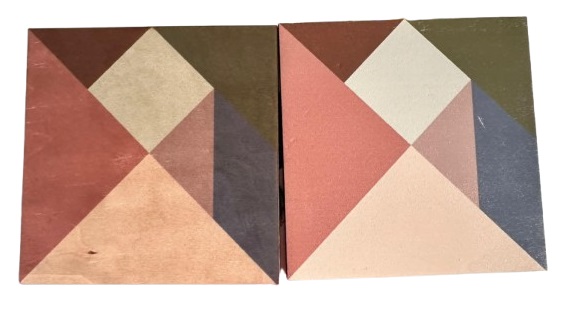UV-bedrucktes Tangram